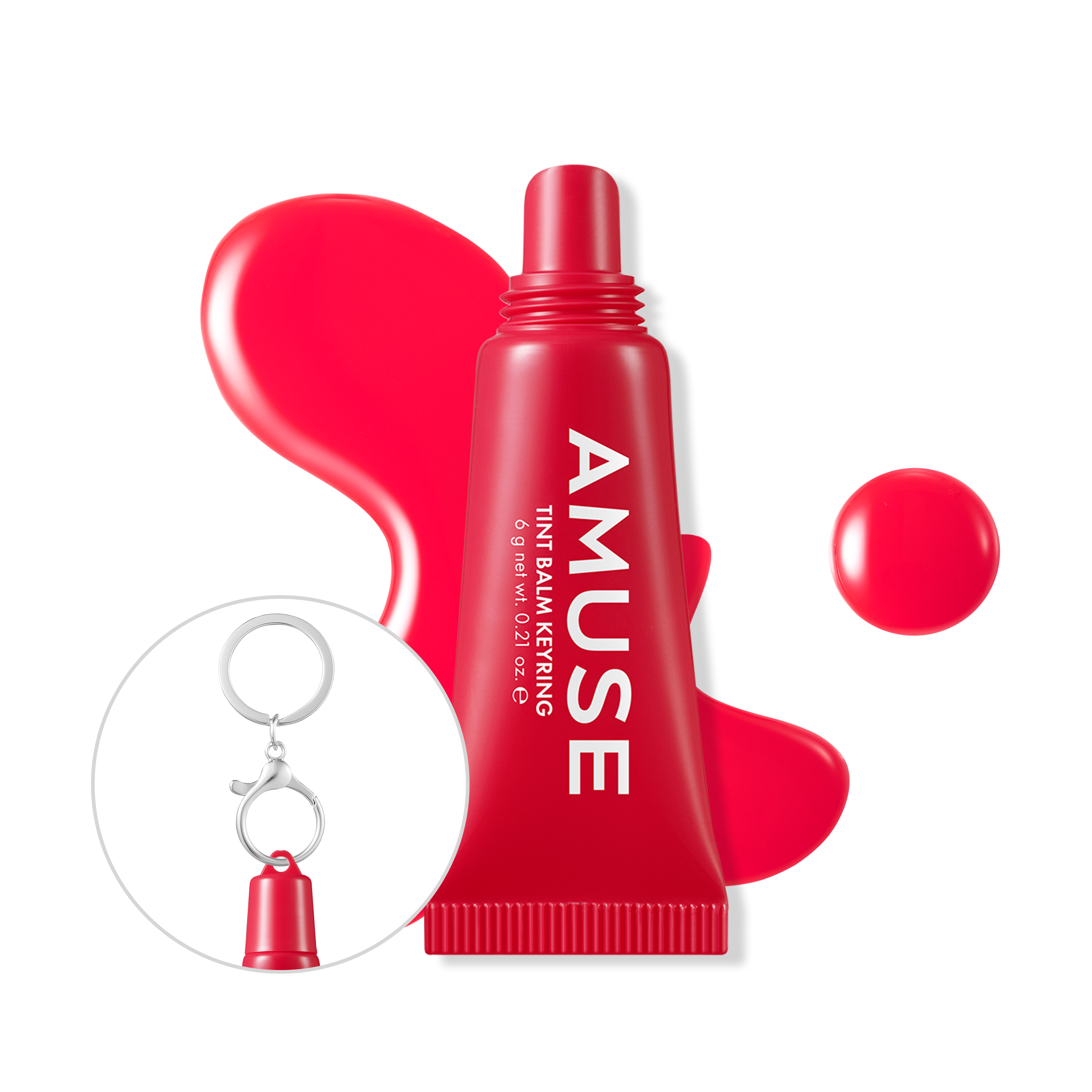 AMUSE TINT BALM KEYRING 03 HEALTHY CHERRY